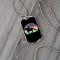 Horse Ride Horse Necklace Stainless Steel or 18k Gold Dog Tag 24" Chain-Express Your Love Gifts