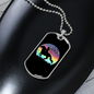 Horse Ride Horse Necklace Stainless Steel or 18k Gold Dog Tag 24" Chain-Express Your Love Gifts