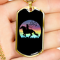 Horse Ride Horse Necklace Stainless Steel or 18k Gold Dog Tag 24" Chain-Express Your Love Gifts