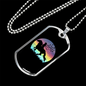 Horse Ride Horse Necklace Stainless Steel or 18k Gold Dog Tag 24" Chain-Express Your Love Gifts