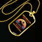 Horse Sense Horse Necklace Stainless Steel or 18k Gold Dog Tag 24" Chain-Express Your Love Gifts