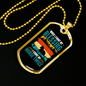 Horse Twice Blessing Horse Necklace Stainless Steel or 18k Gold Dog Tag 24" Chain-Express Your Love Gifts
