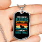 Horse Twice Blessing Horse Necklace Stainless Steel or 18k Gold Dog Tag 24" Chain-Express Your Love Gifts