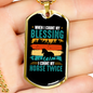 Horse Twice Blessing Horse Necklace Stainless Steel or 18k Gold Dog Tag 24" Chain-Express Your Love Gifts
