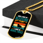 Horse Twice Blessing Horse Necklace Stainless Steel or 18k Gold Dog Tag 24" Chain-Express Your Love Gifts