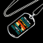 Horse Twice Blessing Horse Necklace Stainless Steel or 18k Gold Dog Tag 24" Chain-Express Your Love Gifts