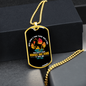 Horses and Dogs Necklace Stainless Steel or 18k Gold Dog Tag 24" Chain-Express Your Love Gifts