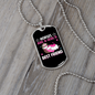 Horses Are a Girl's Best Friend Horse Necklace Stainless Steel or 18k Gold Dog Tag 24" Chain-Express Your Love Gifts