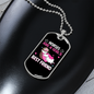 Horses Are a Girl's Best Friend Horse Necklace Stainless Steel or 18k Gold Dog Tag 24" Chain-Express Your Love Gifts