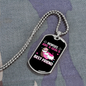 Horses Are a Girl's Best Friend Horse Necklace Stainless Steel or 18k Gold Dog Tag 24" Chain-Express Your Love Gifts