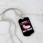 Horses Are a Girl's Best Friend Horse Necklace Stainless Steel or 18k Gold Dog Tag 24" Chain-Express Your Love Gifts