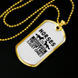 Horses Are Like Chocolates Horse Necklace Stainless Steel or 18k Gold Dog Tag 24" Chain-Express Your Love Gifts