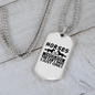 Horses Are Like Chocolates Horse Necklace Stainless Steel or 18k Gold Dog Tag 24" Chain-Express Your Love Gifts