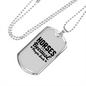 Horses Because People Suck Horse Necklace Stainless Steel or 18k Gold Dog Tag 24" Chain-Express Your Love Gifts