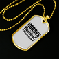 Horses Because People Suck Horse Necklace Stainless Steel or 18k Gold Dog Tag 24" Chain-Express Your Love Gifts