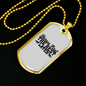 Horses First the Rest Later Horse Necklace Stainless Steel or 18k Gold Dog Tag 24" Chain-Express Your Love Gifts