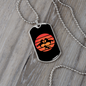 Horses in Circle Pink Horse Necklace Stainless Steel or 18k Gold Dog Tag 24" Chain-Express Your Love Gifts