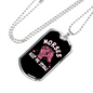 Horses Keep Me Stable Horse Necklace Stainless Steel or 18k Gold Dog Tag 24" Chain-Express Your Love Gifts