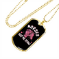 Horses Keep Me Stable Horse Necklace Stainless Steel or 18k Gold Dog Tag 24" Chain-Express Your Love Gifts