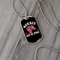 Horses Keep Me Stable Horse Necklace Stainless Steel or 18k Gold Dog Tag 24" Chain-Express Your Love Gifts