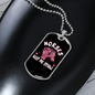 Horses Keep Me Stable Horse Necklace Stainless Steel or 18k Gold Dog Tag 24" Chain-Express Your Love Gifts