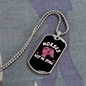 Horses Keep Me Stable Horse Necklace Stainless Steel or 18k Gold Dog Tag 24" Chain-Express Your Love Gifts