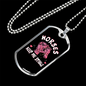 Horses Keep Me Stable Horse Necklace Stainless Steel or 18k Gold Dog Tag 24" Chain-Express Your Love Gifts
