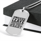Horses Leave Hoofprints on Your Heart Horse Necklace Stainless Steel or 18k Gold Dog Tag 24" Chain-Express Your Love Gifts