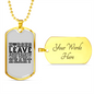 Horses Leave Hoofprints on Your Heart Horse Necklace Stainless Steel or 18k Gold Dog Tag 24" Chain-Express Your Love Gifts