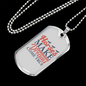 Horses Make Dreams Come True Horse Necklace Stainless Steel or 18k Gold Dog Tag 24" Chain-Express Your Love Gifts
