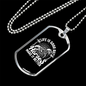 Horses Make Life Better Black and White Horse Necklace Stainless Steel or 18k Gold Dog Tag 24" Chain-Express Your Love Gifts