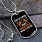 Horses Make Life Better Horse Necklace Stainless Steel or 18k Gold Dog Tag 24" Chain-Express Your Love Gifts
