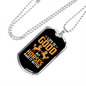 Horses Make Life Better Necklace Stainless Steel or 18k Gold Dog Tag 24" Chain-Express Your Love Gifts