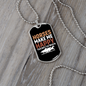 Horses Make Me Happy Horse Necklace Stainless Steel or 18k Gold Dog Tag 24" Chain-Express Your Love Gifts