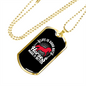 Horses Makes a Better Life Horse Pink Necklace Stainless Steel or 18k Gold Dog Tag 24" Chain-Express Your Love Gifts