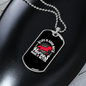 Horses Makes a Better Life Horse Pink Necklace Stainless Steel or 18k Gold Dog Tag 24" Chain-Express Your Love Gifts