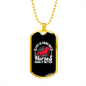 Horses Makes a Better Life Horse Pink Necklace Stainless Steel or 18k Gold Dog Tag 24" Chain-Express Your Love Gifts