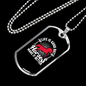 Horses Makes a Better Life Horse Pink Necklace Stainless Steel or 18k Gold Dog Tag 24" Chain-Express Your Love Gifts