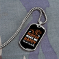 Horses Makes Me Happy Brown Horse Necklace Stainless Steel or 18k Gold Dog Tag 24" Chain-Express Your Love Gifts
