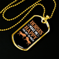 Horses Makes Me Happy You Not So Much Horse Necklace Stainless Steel or 18k Gold Dog Tag 24" Chain-Express Your Love Gifts