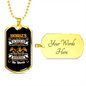 Horses Teach Us The Hearts Horse Necklace Stainless Steel or 18k Gold Dog Tag 24" Chain-Express Your Love Gifts