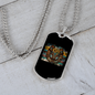 Horseshoe Horse Necklace Stainless Steel or 18k Gold Dog Tag 24" Chain-Express Your Love Gifts