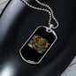 Horseshoe Horse Necklace Stainless Steel or 18k Gold Dog Tag 24" Chain-Express Your Love Gifts