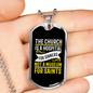 Hospital For Sinner Mark 2:17s Necklace Stainless Steel or 18k Gold Dog Tag 24" Chain-Express Your Love Gifts