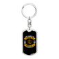 Hospital For Sinners Keychain Stainless Steel or 18k Gold Dog Tag Keyring-Express Your Love Gifts