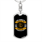 Hospital For Sinners Keychain Stainless Steel or 18k Gold Dog Tag Keyring-Express Your Love Gifts