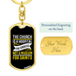 Hospital For Sinners Not Museum Keychain Stainless Steel or 18k Gold Dog Tag Keyring-Express Your Love Gifts