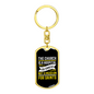 Hospital For Sinners Not Museum Keychain Stainless Steel or 18k Gold Dog Tag Keyring-Express Your Love Gifts