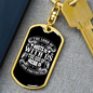 Hosts With Us Christian Keychain Stainless Steel or 18k Gold Dog Tag Keyring-Express Your Love Gifts