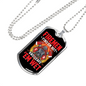 Hot Firemen Firefighter Gift Stainless Steel or 18k Gold Dog Tag 24" Chain-Express Your Love Gifts